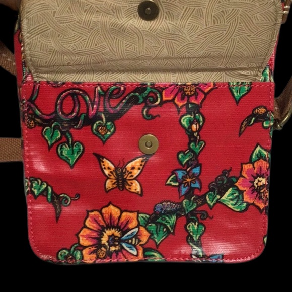 sakroots Messenger bag, Convertible, Red Floral - Picture 12 of 16